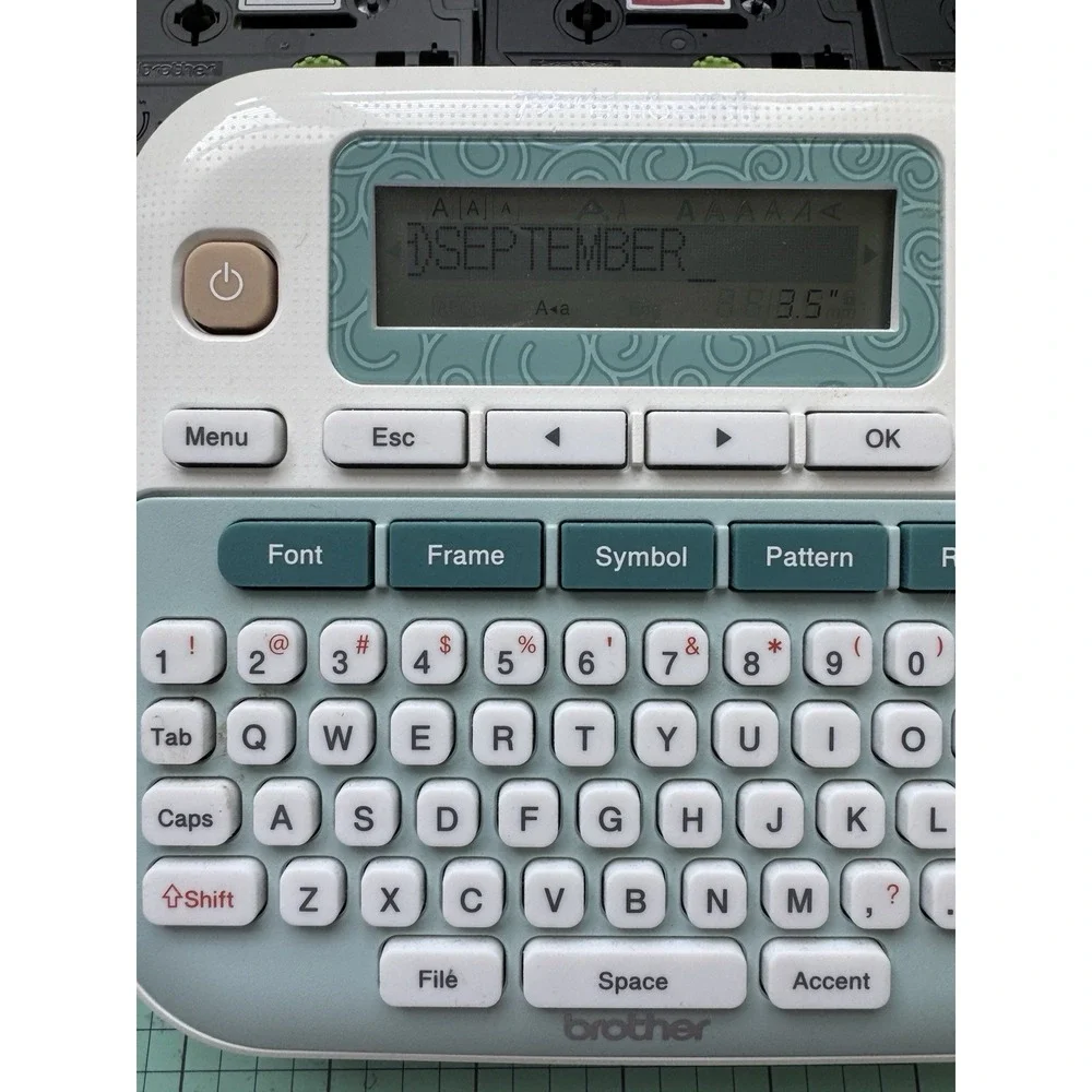 Brother P-touch Embellish PT-D215e Label Maker Machine + 9 TZe 12mm Tape Lot